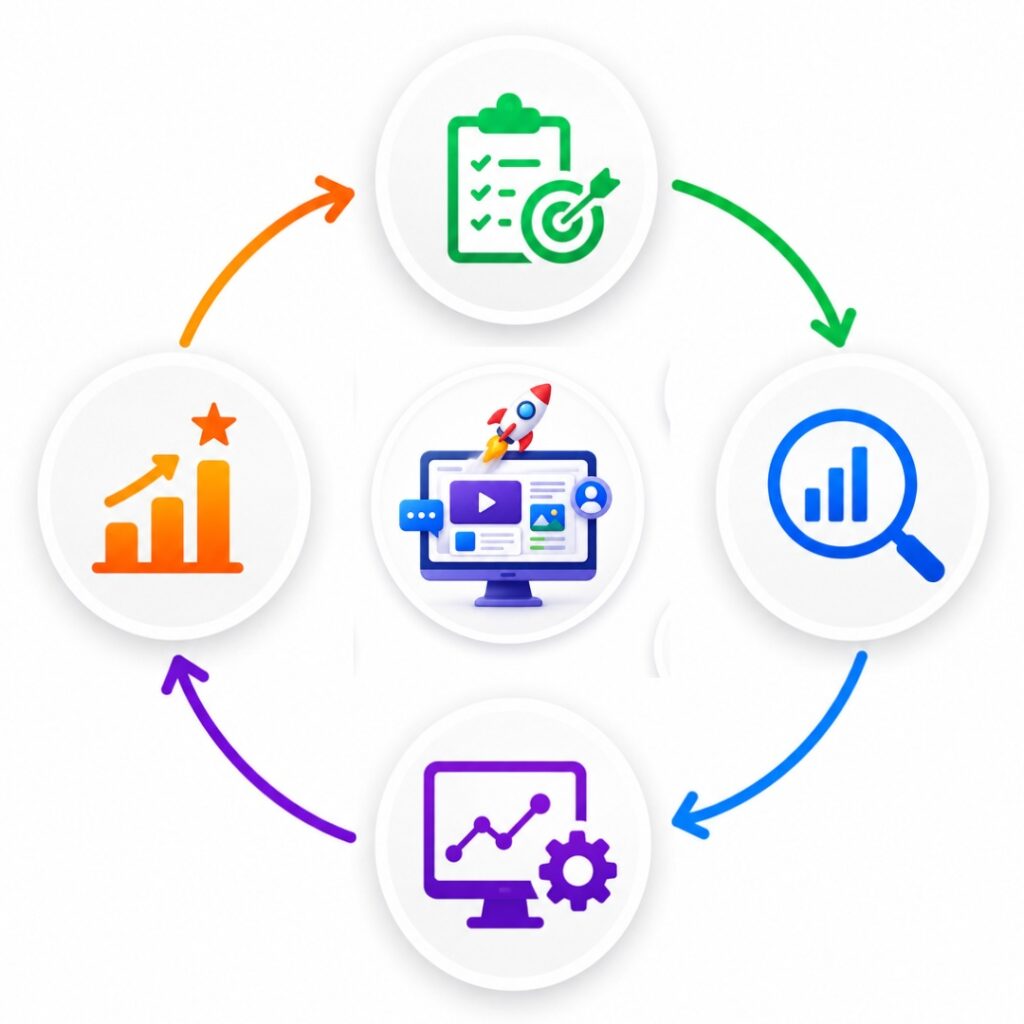 Digital marketing planning process by Multicom Kushinagar